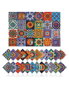 Pegatinas de Azulejos Cendray Retro 10.16x10.16 cm PVC Impermeable