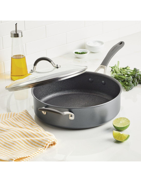 Sartén de Saltear Circulon A1 5 Cuartos Grafito con Tapa
