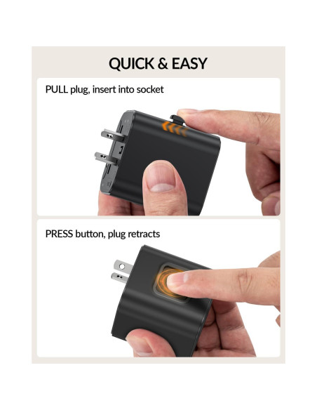 Adaptador de Viaje Universal SooPii JY-310 para 200 Países Adaptador de Viaje Universal SooPii JY-310 para 200 Países