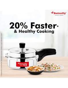 Olla a presión de acero inoxidable Butterfly Tez 2 litros 2