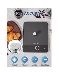 Balanza de Cocina Digital Joyhill 10kg Acero Inoxidable LED 2