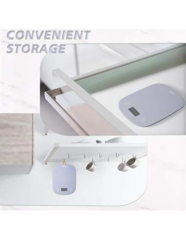 Escala de Cocina Digital ACCT 5kg 0.1g LCD Púrpura