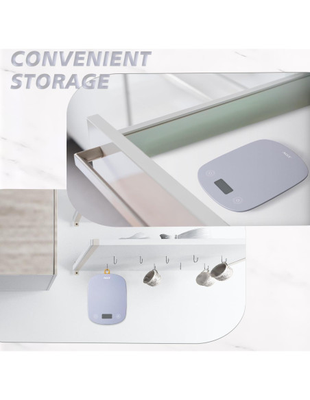 Escala de Cocina Digital ACCT 5kg 0.1g LCD Púrpura