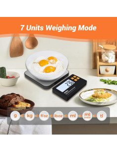 Báscula de Cocina Digital YFL 15kg Alta Precisión 1g 2