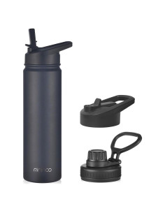 Botella de Agua Acero Inoxidable mininoo 710 ml Negra