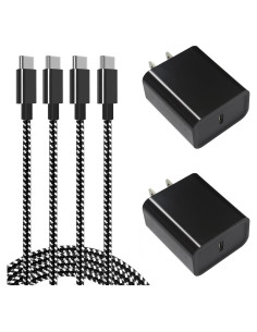 Cargador Rápido USB-C 45W Ximytec + Cable 3FT - Paquete de 2