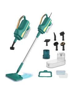 Mopa de Vapor ALLEN ADMONDS 1500W 2 en 1 Verde con Tanque Grande