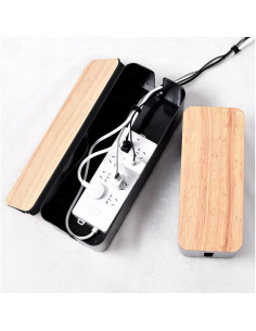 Caja Organizadora de Cables TuweChen Estilo Bambú 2 Piezas 2