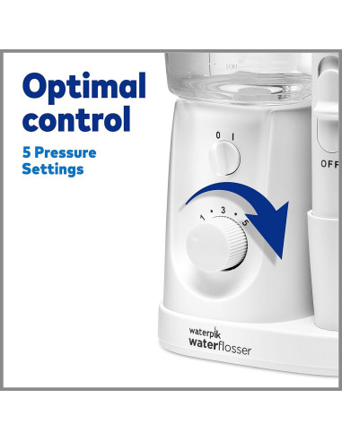Hilo Dental Eléctrico Waterpik Nano Plus WP-320, Portátil, 4 Puntas