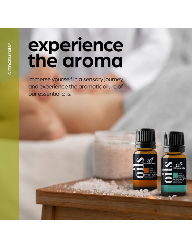 Conjunto de Aceites Esenciales ArtNaturals 6x10ml Puro Terapéutico