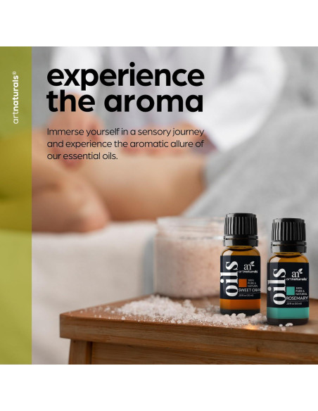 Conjunto de Aceites Esenciales ArtNaturals 6x10ml Puro Terapéutico