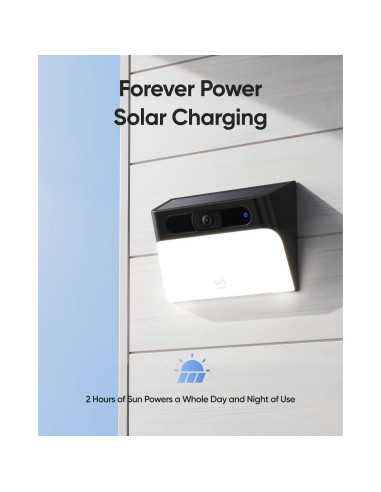 Luz de Pared Solar eufy Cam S120 2K Inalámbrica IP65