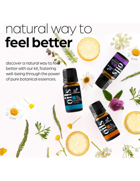 Conjunto de Aceites Esenciales ArtNaturals 6x10ml Puro Terapéutico