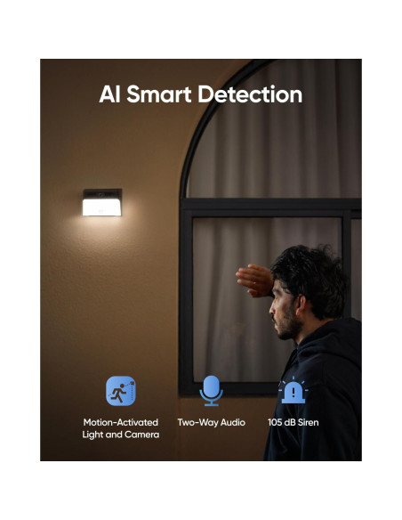 Luz de Pared Solar eufy Cam S120 2K Inalámbrica IP65