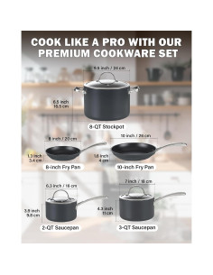 Juego de Utensilios de Cocina Cooks Standard 8 Piezas Negro 2