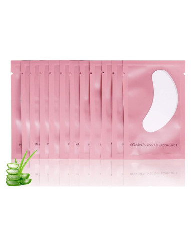 Juego de 100 pares de almohadillas de gel V world para pestañas