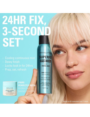 Spray Fijador de Maquillaje Revolution Superfix Hydra Cool 150 g