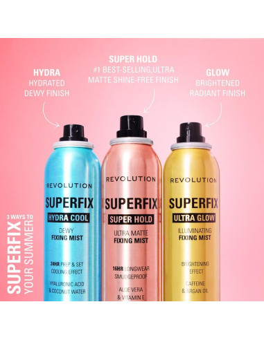 Spray Fijador de Maquillaje Revolution Superfix Hydra Cool 150 g