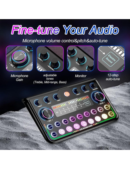 Kit de Podcast SuperRC con 2 Micrófonos y Mezclador USB