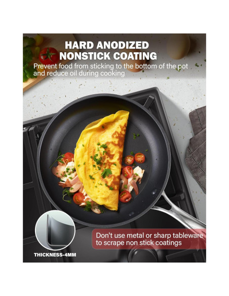 Juego de Utensilios de Cocina Cooks Standard 8 Piezas Negro