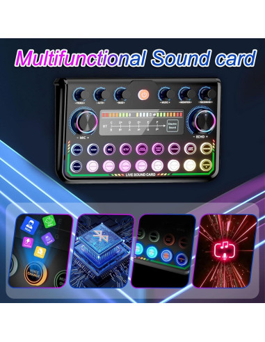 Kit de Podcast SuperRC con 2 Micrófonos y Mezclador USB