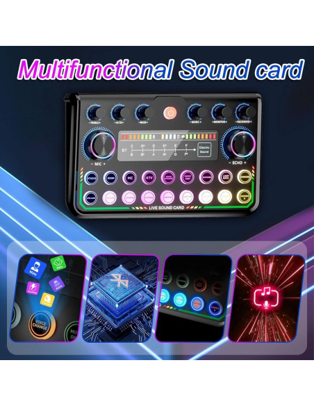 Kit de Podcast SuperRC con 2 Micrófonos y Mezclador USB