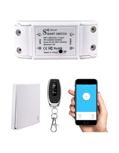Interruptor de Luz WiFi Inteligente COLOROCK 1 Vía 10A Control Remoto
