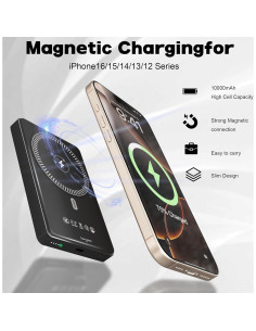 Cargador Portátil EDRF MagSafe 10000mAh para iPhone 12-16 2