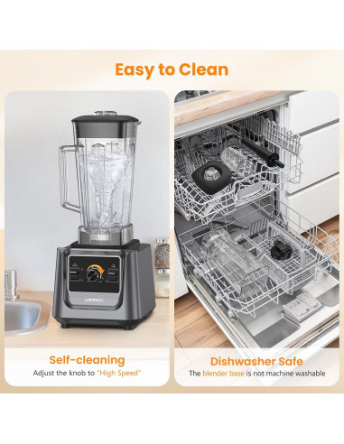 Mezclador de Encimera LAMPICK 2000W 2L con Taza 0.8L