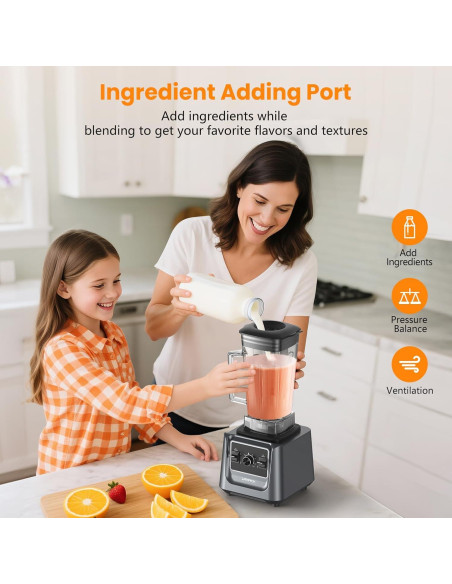 Mezclador de Encimera LAMPICK 2000W 2L con Taza 0.8L