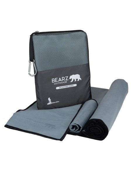 Juego de Toallas de Microfibra BEARZ Outdoor - Secado Rápido