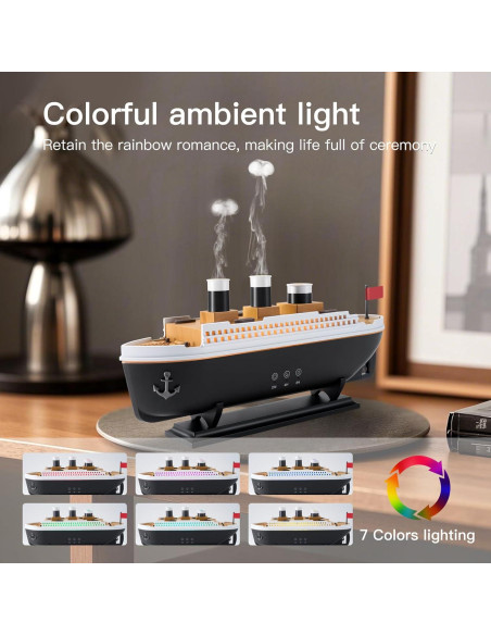 Humidificador HIROGA V75 250ml Difusor Aromaterapia Control Remoto