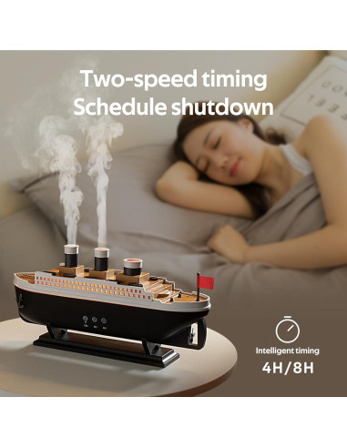 Humidificador HIROGA V75 250ml Difusor Aromaterapia Control Remoto