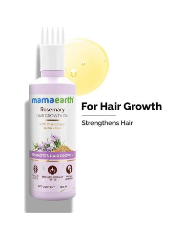 Aceite para el Cabello Mamaearth Romero 150ml - Crecimiento y Control Caída
