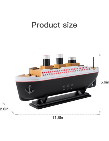 Humidificador HIROGA V75 250ml Difusor Aromaterapia Control Remoto