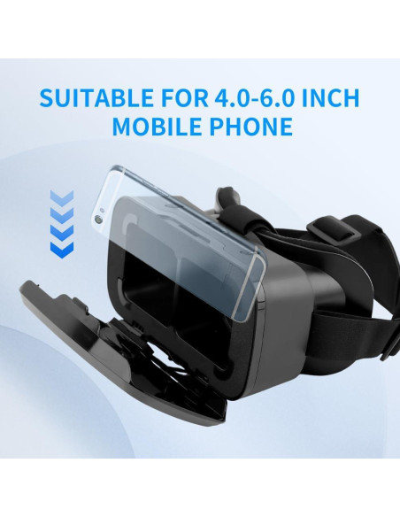 Gafas VR 3D Kakalote para Móviles 4-6" Ajustables