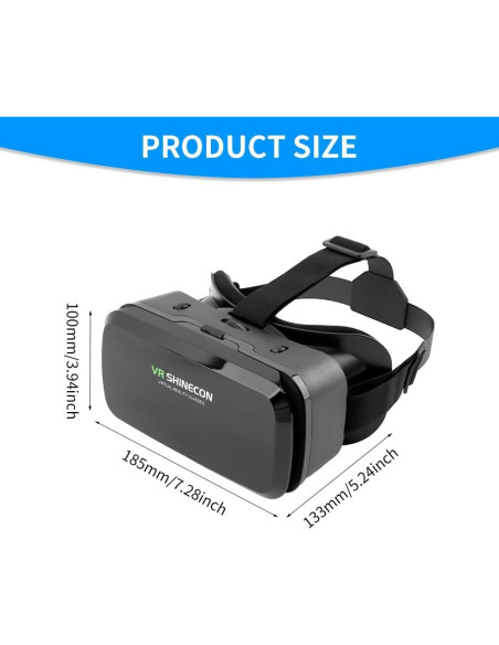 Gafas VR 3D Kakalote para Móviles 4-6" Ajustables
