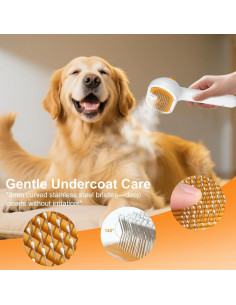 Cepillo de Vapor para Mascotas FASHIONAR 3 en 1 con Champú 2