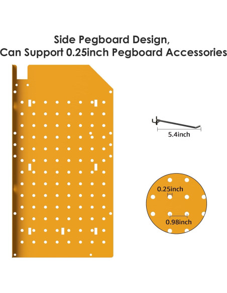 Organizador de herramientas eléctricas CCCEI con estación de carga amarilla