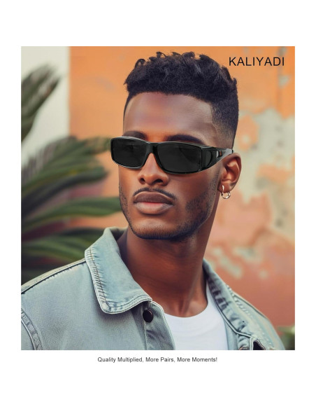 Gafas de sol polarizadas KALIYADI para hombres - UV400, diseño envolvente