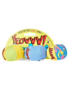 Pelotas de Catnip Orgánico Yeowww! - 3 Unidades 5.08 cm