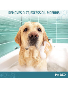 Champú Medicado Pet MD con Peróxido de Benzoilo 340 g - Alivio Picazón 2