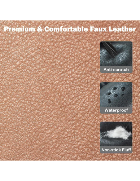 Asiento de coche para perros AOOTOOLINK 2 en 1 cuero impermeable