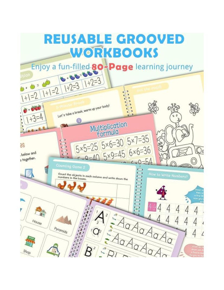 Kit de Escritura Mágica Tío EJ para Niños 3-8 Años Kit de Escritura Mágica Tío EJ para Niños 3-8 Años