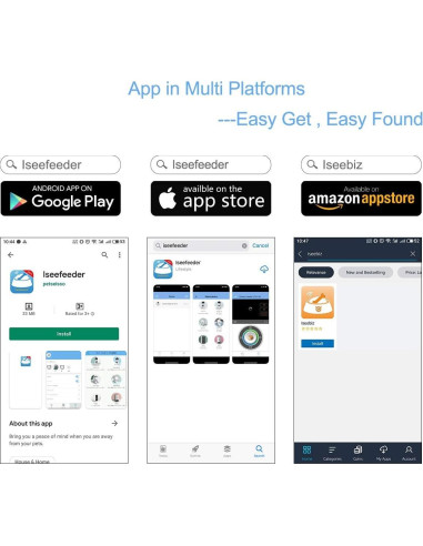 Dispensador de golosinas para mascotas Iseebiz con cámara 1080P