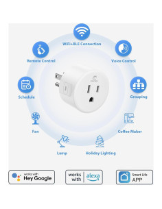 Enchufe Inteligente EIGHTREE ET05-2 WiFi Control Remoto 2