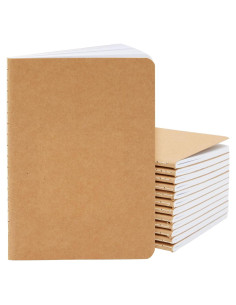 Cuadernos A6 Paper Junkie Kraft - Paquete de 12 Rayados