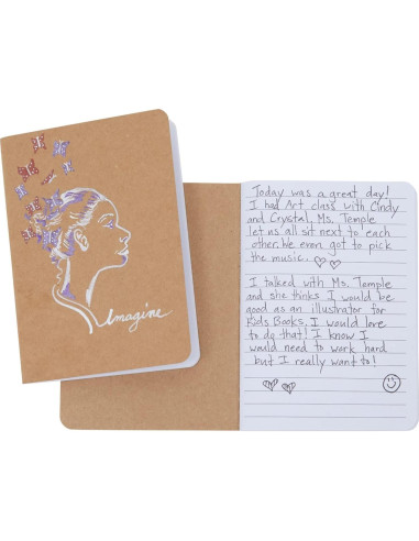 Cuadernos A6 Paper Junkie Kraft - Paquete de 12 Rayados