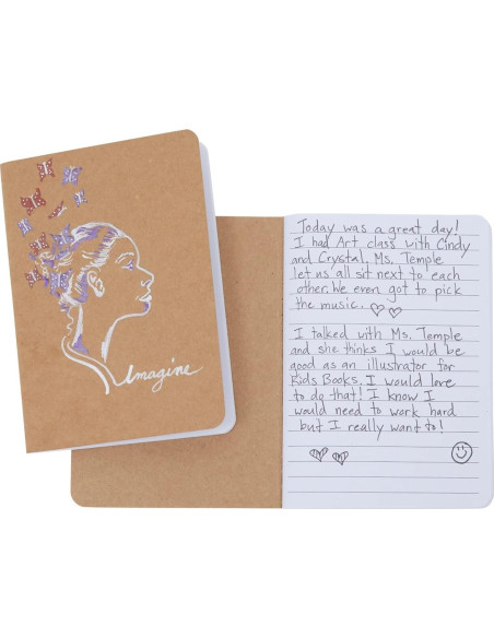 Cuadernos A6 Paper Junkie Kraft - Paquete de 12 Rayados