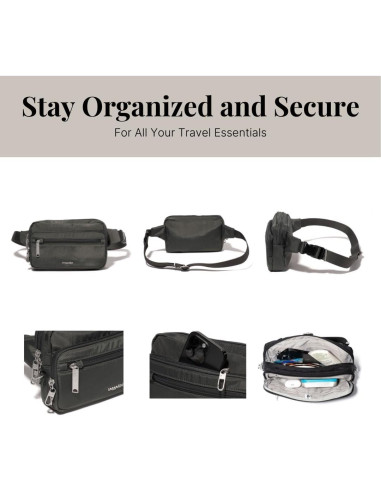 Riñonera Antirrobo Baggallini Securtex Mujer RFID 22.4x14cm